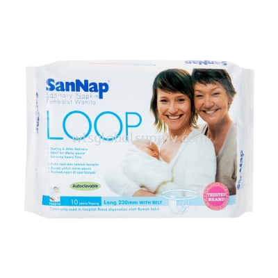 SanNap Sanitary Napkin Loop 10 PCS (23 CM) Autoclavable 