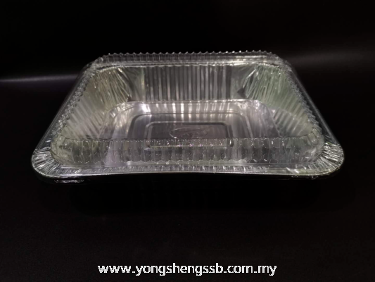 ALUMINIUM TRAY 1/2 (100PCS/CTN) WITH LID