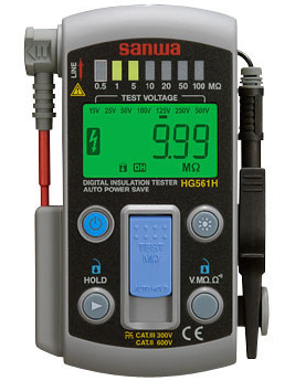 sanwa hg561h pocket size, 7 test voltage ranges