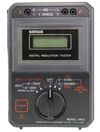 sanwa m53 2 test voltage ranges for elevator maintenance