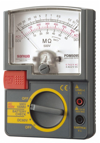 sanwa pdm509s single test voltage range
