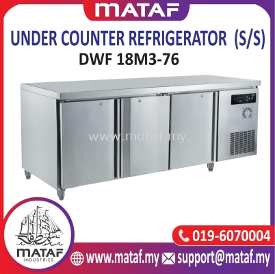 445L Under Counter Refrigerator 3 Door (S/S) DWF 18M3-76