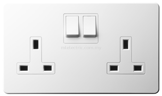 JASMART A5013DS 13A 2 GANG SWITCHED SOCKET OUTLET