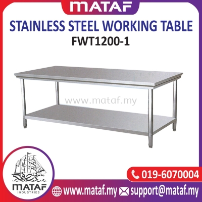 Stainless Steel Working Table 4ft 1 Layer FWT1200-1