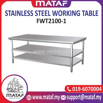 Stainless Steel Working Table 6.9ft 2 Layer FWT2100-1