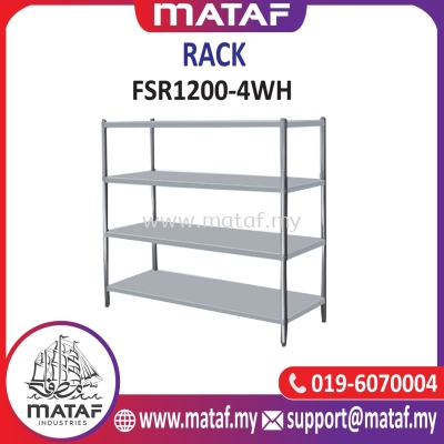 Stainless Steel Rack 4 Layer W Hole 4ft FSR1200-4WH