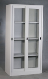 Full height steel cabinet sliding glass door Steel cabinet Office Filing Cabinet