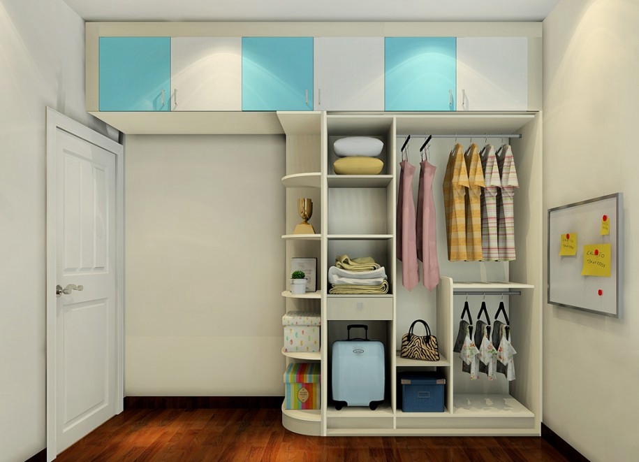 Prince & Princess Bedroom 3D Design Refer Smart Blue Kid Room Bedroom 3D Design Drawing