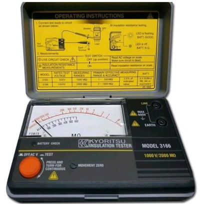 KYORITSU 3166 Analogue Insulation Testers