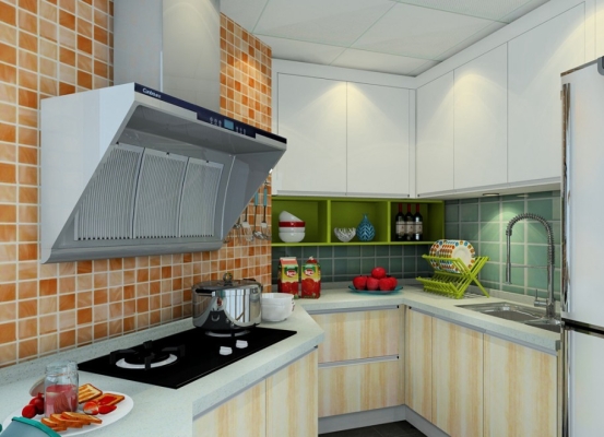 Kitchen Cabinet 3D Drawing Refer