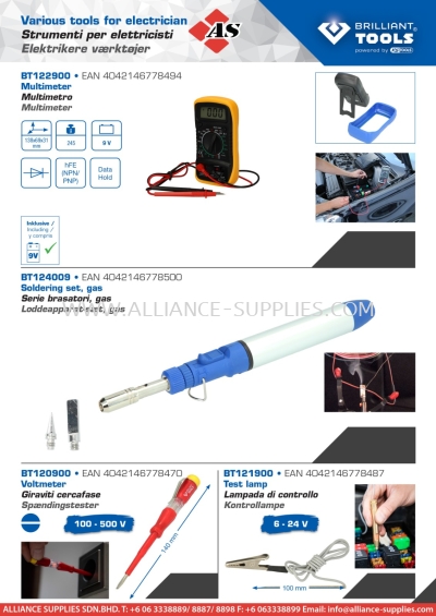 Various Tools For Electrician