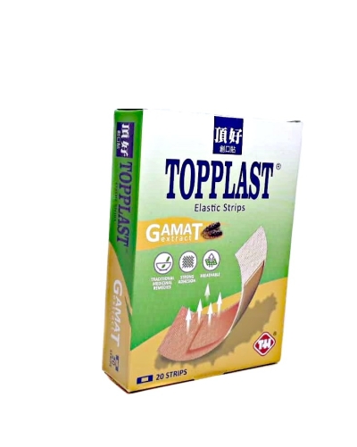 TOPPLAST ELASTIC STRIPS 20'S GAMAT EXTRACT