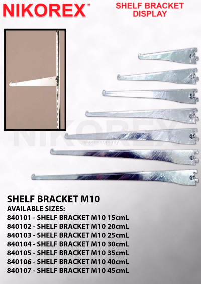 840101-840107 SHELF BRACKET M10