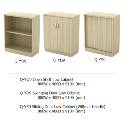 Q-YO9 Open Shelf Low Cabinet