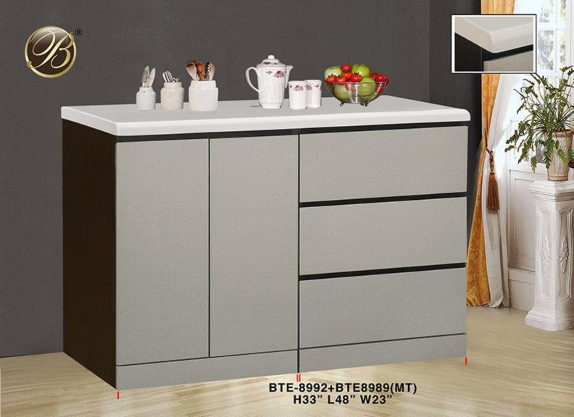 BTE-8992  BTE-8989(MT) Kabinet Dapur Disiap & Sambung  Dapur Carta Pilihan Warna Corak