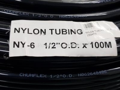 CHUMFLEX Black Nylon Tubing OD 0.5 Inches