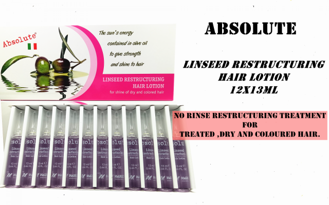 Absolute Linssed Restructuring Hair Lotion 12X13ML