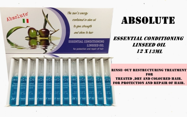 ABSOLUTE ESSENTIAL CONDITIONING LINSEED OIL 12X13ML