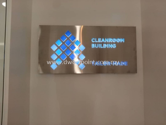 s/steel LED Light Box with acrylic fonts & logo