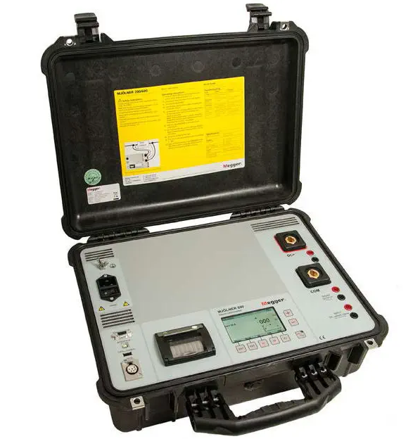 megger mjolner 600 600a micro-ohm meter with dualground safety