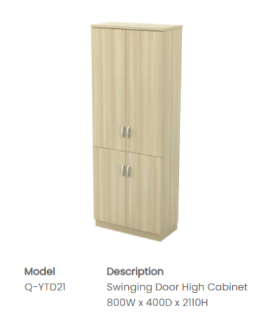 Q-YTD21 Swinging Door High Cabinet