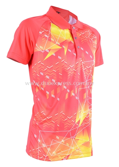 Baju Sublimation Polo Collar T Shirt