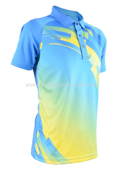 Baju Sublimation Polo Collar T Shirt