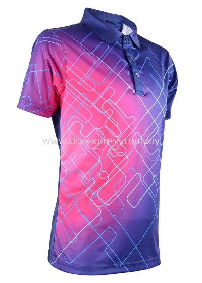 Baju Sublimation Polo Collar T Shirt