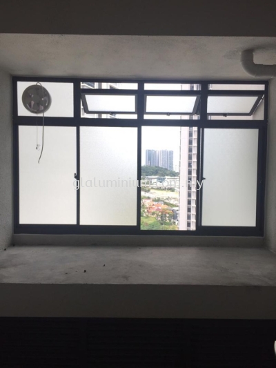 sliding windows p/c ( grey + naco glass) @The Link2. bukit jalil. kuala Lumpur 