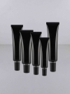 F011 Black - 10ml,15ml,20ml,30ml,40ml (Long Black Cap) Soft Tube