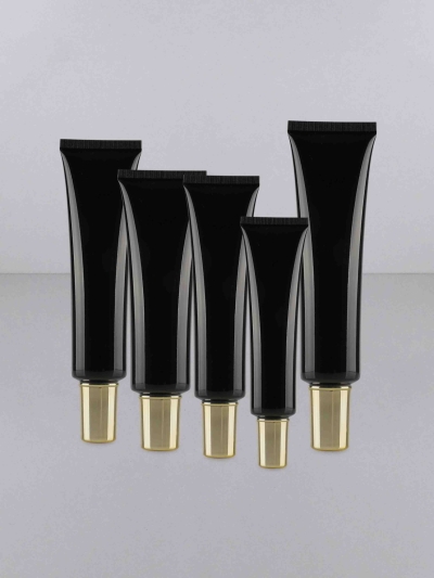 F012 Black - 10ml,15ml,20ml,30ml,40ml (Long Gold Cap)