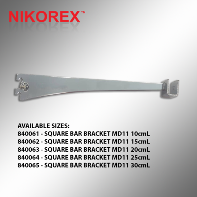 840061-840065 Sq. Bar Bracket MD11