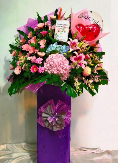 120cm x 200cm Grand Congratulation Flower Stand Arrangement CA228 floristkl