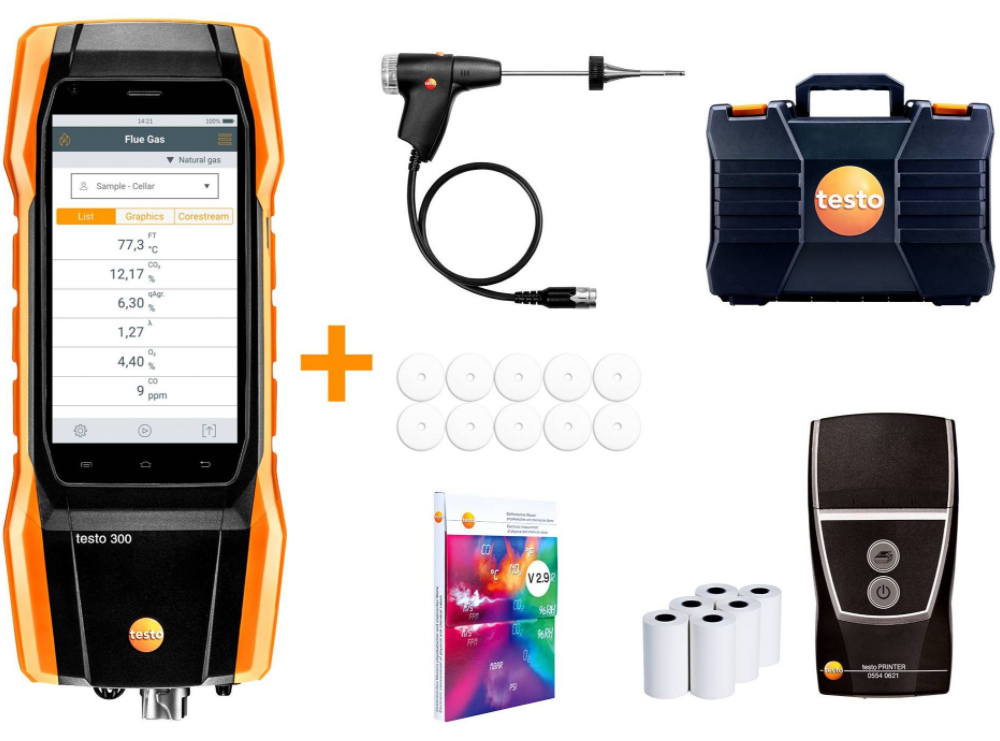 TESTO 300 Longlife Kit 2 with printer - Flue gas analyzer.png