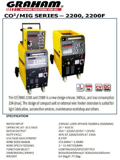 CO2 / MIG SERIES - 2200, 2200F