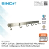 Sinor BF-9016-6 SUS304 Stainless Steel Wall-Mount Clothes Hanger 6 Hook Hanger Hook Sanitary Ware