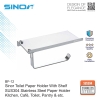 SINOR BF-12 SUS304 Stainless Steel Toilet Paper Holder With Shelf Toilet Paper Holder Sanitary Ware