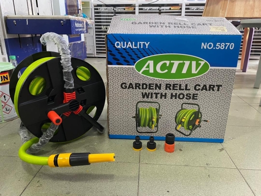 20M Garden Hose and Reel Set