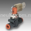 IN-LINE SHUT-OFF VALVE V3V L & V2V L-- V2V-V3V PIPE-PIPE PADLOCKED LINE ON LINE FITTINGS & ACCESSORIES METAL WORK PNEUMATIC