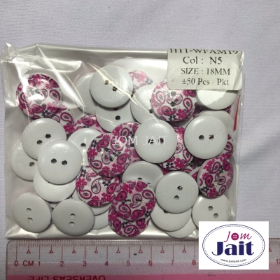 Button HLL Colour 05 18MM X 50 Pcs Per Pkt CodeBHLL05P