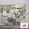 Button HLL Colour 11 18MM X 50 Pcs Per Pkt CodeBHLL11P Button 2 Hole / Butang Dua Lubang  Button