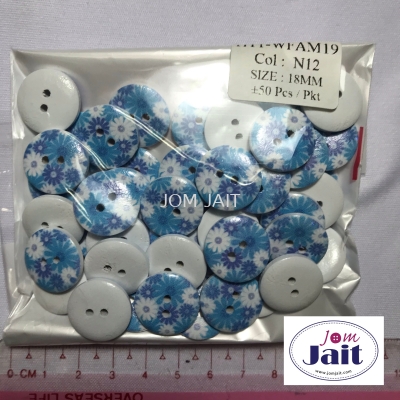 Button HLL Colour 12 18MM X 50 Pcs Per Pkt CodeBHLL12P