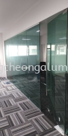  Frameless Temp Swing Door