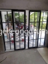 SLIDING DOOR WITH FIXED PANEL LATTICE DESIGN) Lattice Window & Door (Petak)