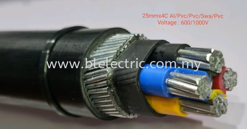 Utama 25mm x 4C Al/Pvc/Pvc/Swa/Pvc Aluminium Cable XLPE/SCT/PVC Cable Johor  Bahru (JB), Malaysia, Johor Jaya Wholesaler, Supplier, Supply, Supplies | B  & L Electric Sdn Bhd