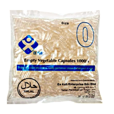 EE KOH EMPTY VEGETABLE CAPSULES 1000'S SIZE 0