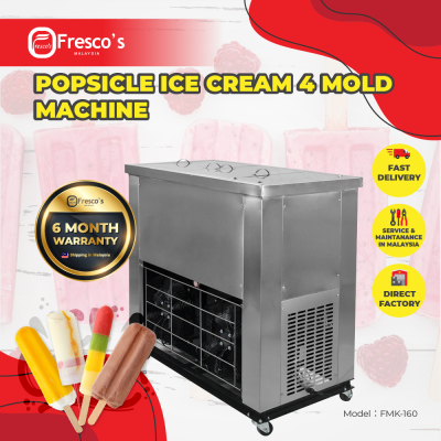 4 Molds Popsicle Ice Lolly Machine Stainless Steel Product Maker