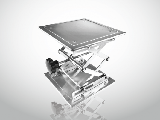 STAINLESS STEEL LIFTING PLATFORM STAND RACK
