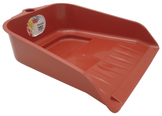 1003 PLASTIC DUSTPAN W/O HANDLE (RED)