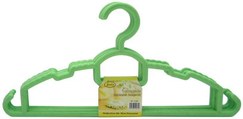 2005 PLASTIC HANGER (T) - GREEN